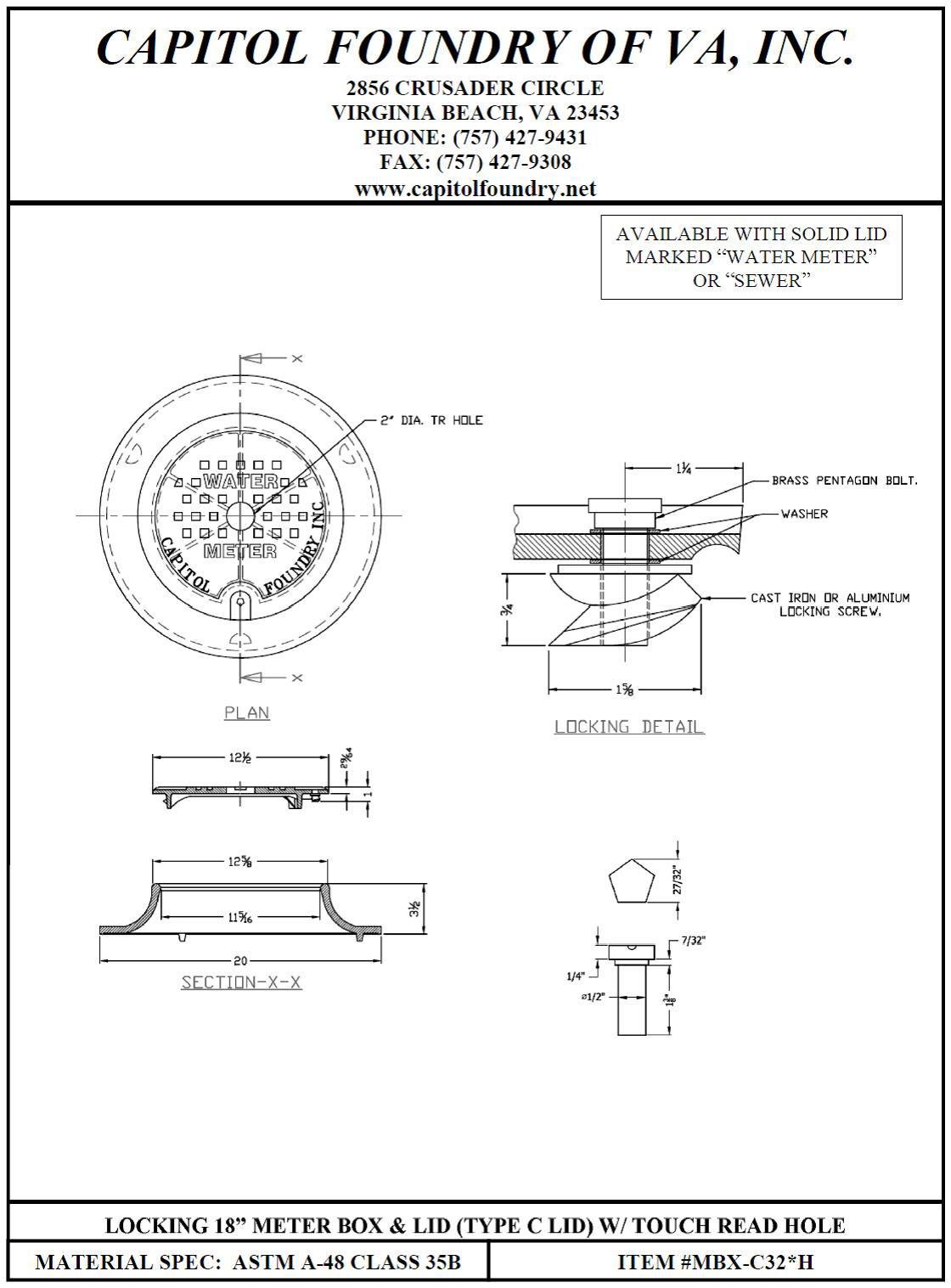 METER BOXES - Capitol Foundry of VA, Inc.