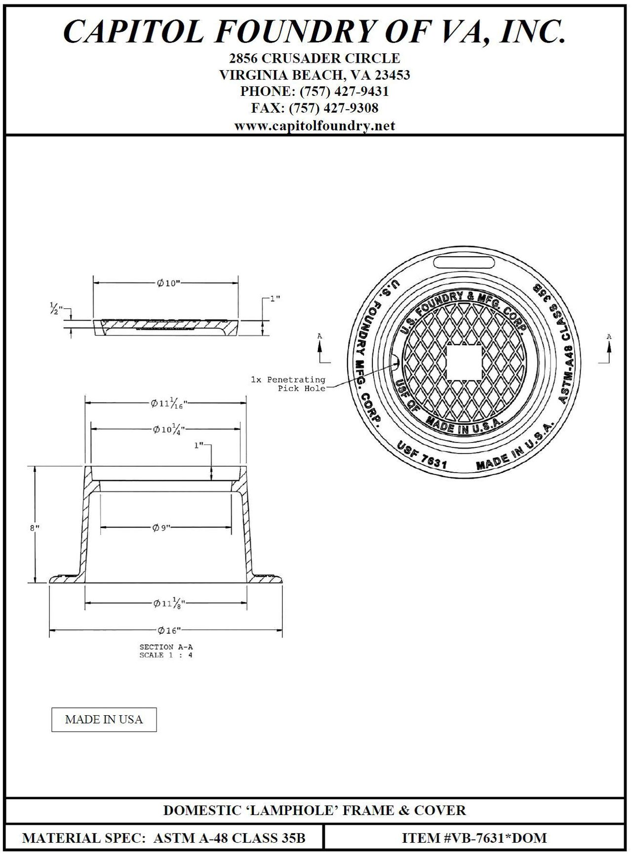 VALVE BOXES & CLEANOUTS - Capitol Foundry of VA, Inc.